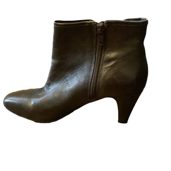 Alex Marie Alisa Dark Brown Braided Leather Ankle Bootie-Size 7 - Picture 9 of 10